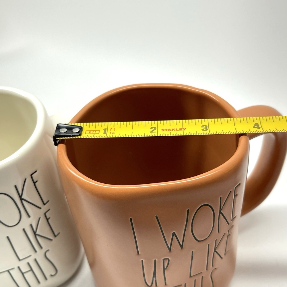 Rae Dunn By‎ Magenta "I Woke Up Like This" 20 oz Farmhouse Coffee Mug Set - Picture 6 of 7